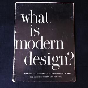 What is Modern Design Edgar Kaufmann Jr MoMA 1950 1st Ed Mid Century MCM Design